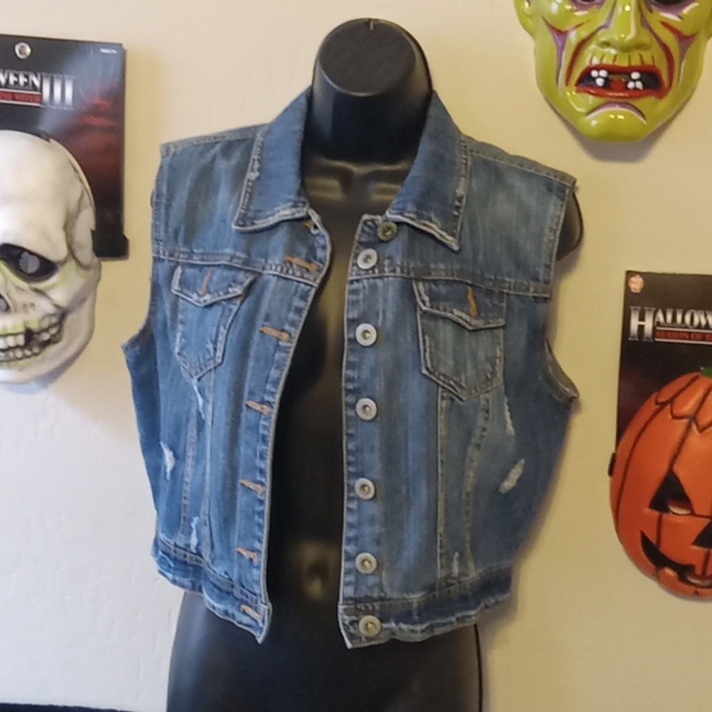 Highway Jean's Co DIY Crop Demin Vest